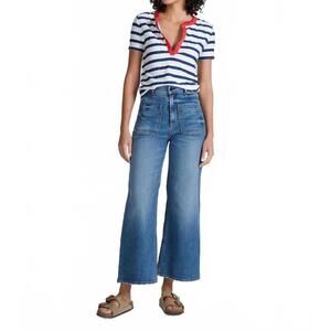 NEW ASKK NY sailor crop jean in clean venice